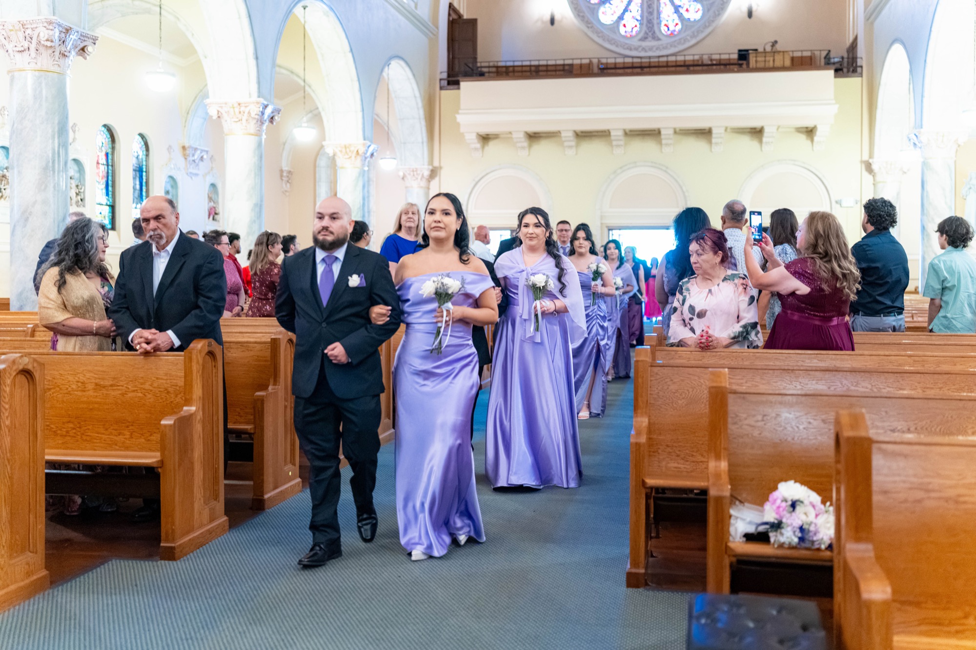St. Vincent de Paul Church & Robledo Barn wedding photo